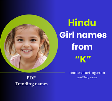 Trending 2025 K letter names for girl Hindu latest PDF